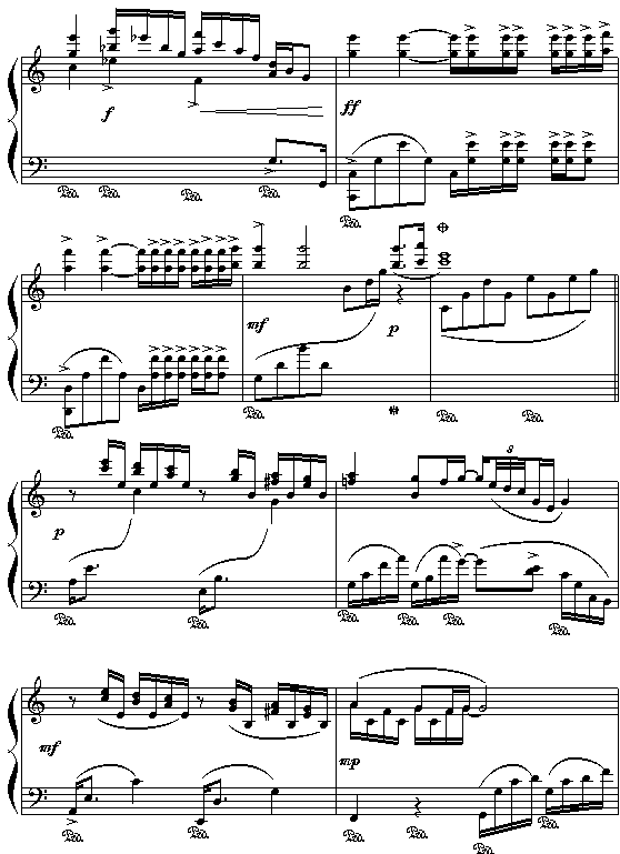 水边的阿蒂丽娜钢琴曲谱（图3）