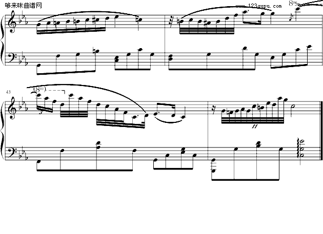 c小调夜曲-遗作-肖邦钢琴曲谱（图4）