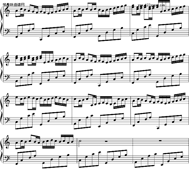 卡农-完美简单版-帕赫贝尔-Pachelbel钢琴曲谱（图3）