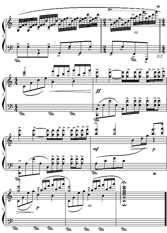 水边的阿蒂丽娜钢琴曲谱（图4）