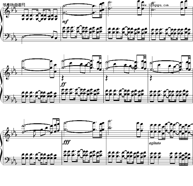 瑶族舞曲-中国名曲钢琴曲谱（图6）