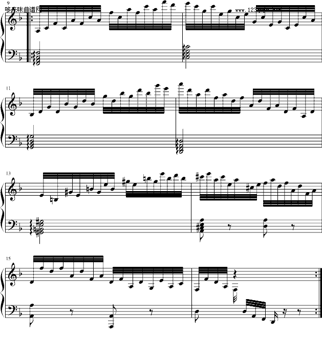 练习曲-大海的波涛-克拉莫钢琴曲谱（图2）