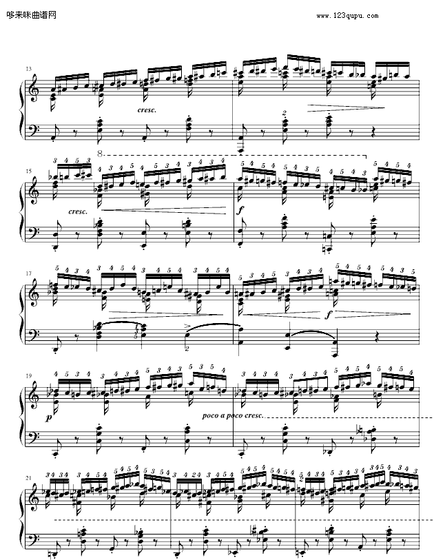戈原-肖邦练习曲第2条-肖邦钢琴曲谱（图2）