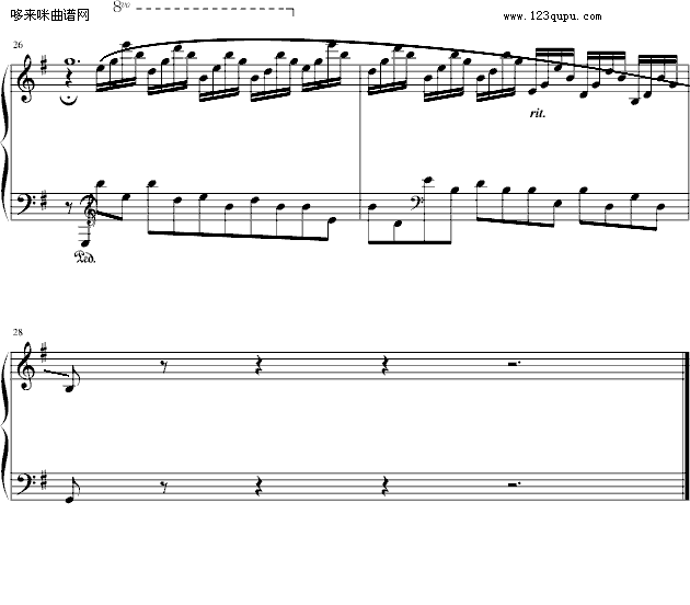 天鹅-圣-桑钢琴曲谱（图4）