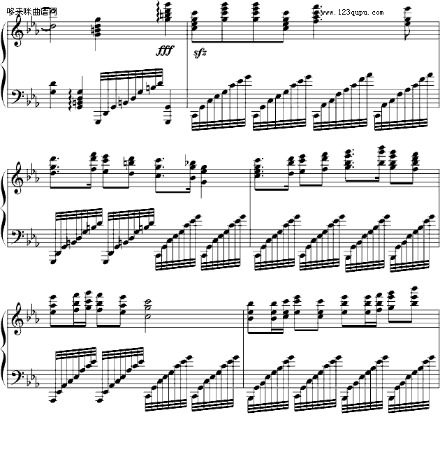 瑶族舞曲-中国名曲钢琴曲谱（图7）