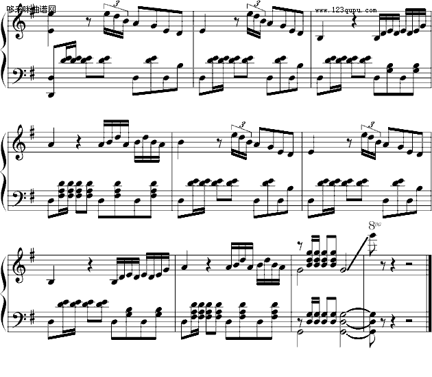 晓风之舞-丁善德钢琴曲谱（图4）