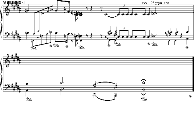 B大调夜曲Op.32 No.1-肖邦钢琴曲谱（图5）