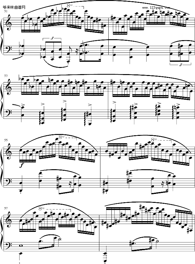 练习曲Op.25 No.11-肖邦钢琴曲谱（图9）