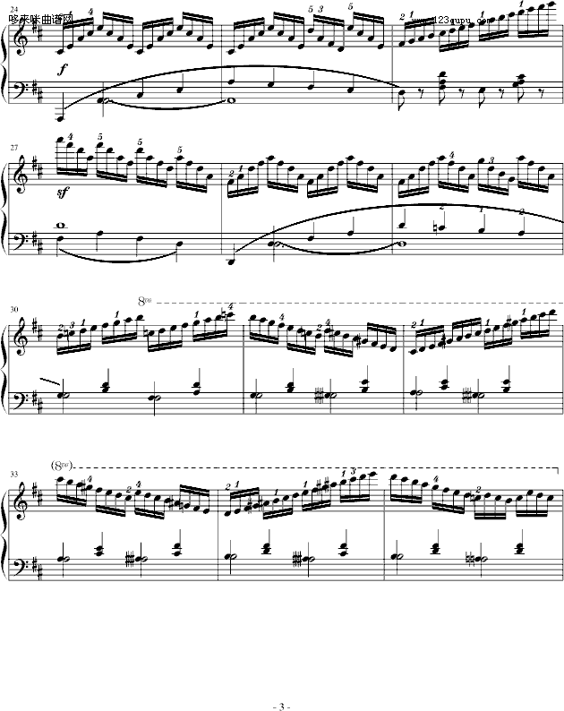 练习曲Op.740 No.3-车尔尼钢琴曲谱（图3）