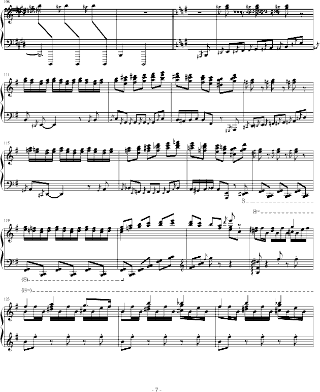 霍洛维兹卡门幻想曲（1927，1968）-比才钢琴曲谱（图7）