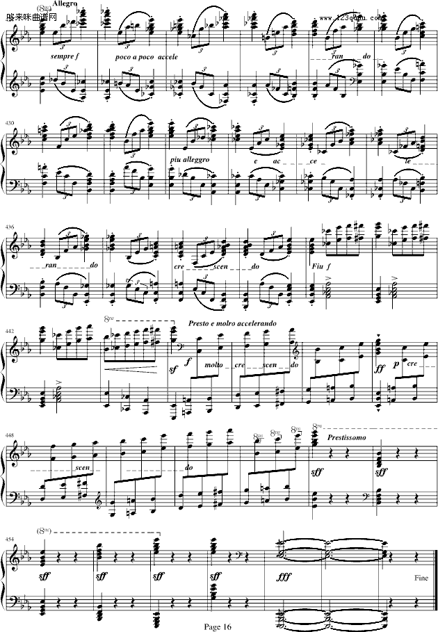 蓝色多瑙河-Schulz-Evler改编-约翰·斯特劳斯钢琴曲谱（图16）