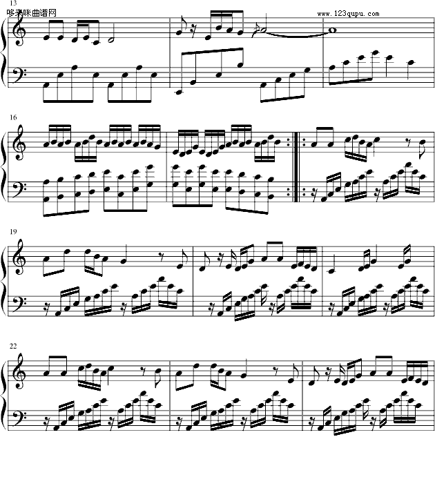 月满西楼-中国名曲钢琴曲谱（图2）