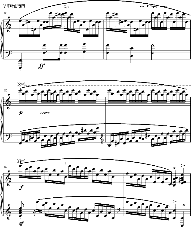 练习曲Op.25 No.11-肖邦钢琴曲谱（图14）