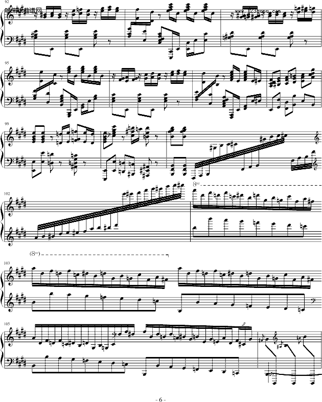 霍洛维兹卡门幻想曲（1927，1968）-比才钢琴曲谱（图6）