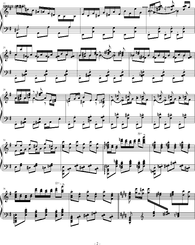 霍洛维兹卡门幻想曲（1927，1968）-比才钢琴曲谱（图2）