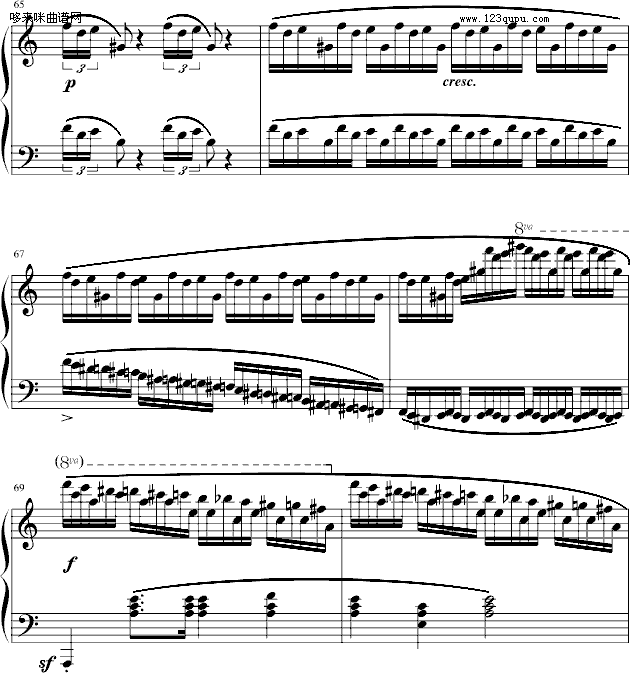 练习曲Op.25 No.11-肖邦钢琴曲谱（图11）