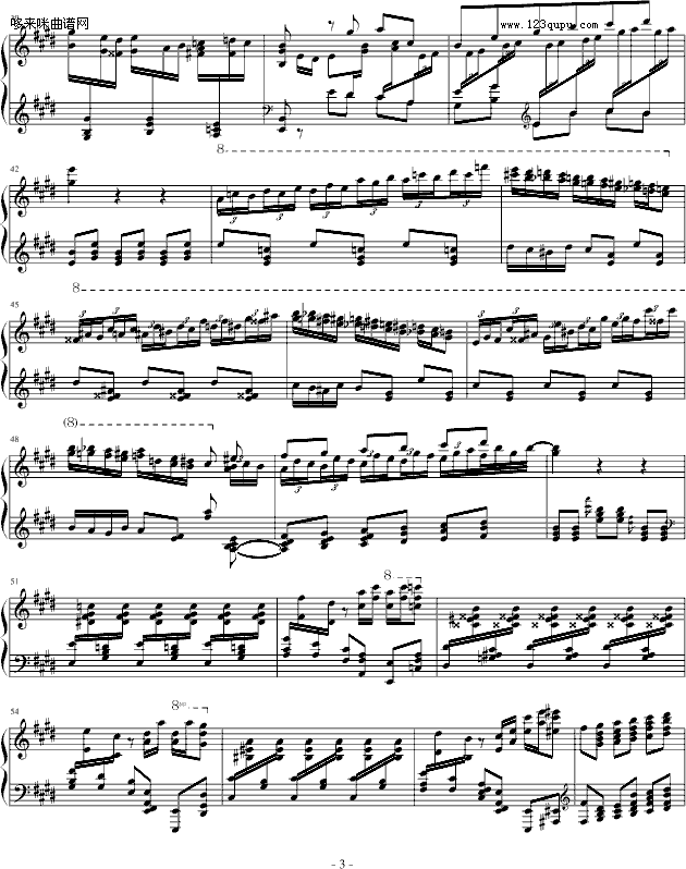 霍洛维兹卡门幻想曲（1927，1968）-比才钢琴曲谱（图3）