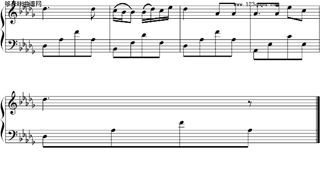 鳟鱼（浪漫版）选段-舒伯特钢琴曲谱（图3）