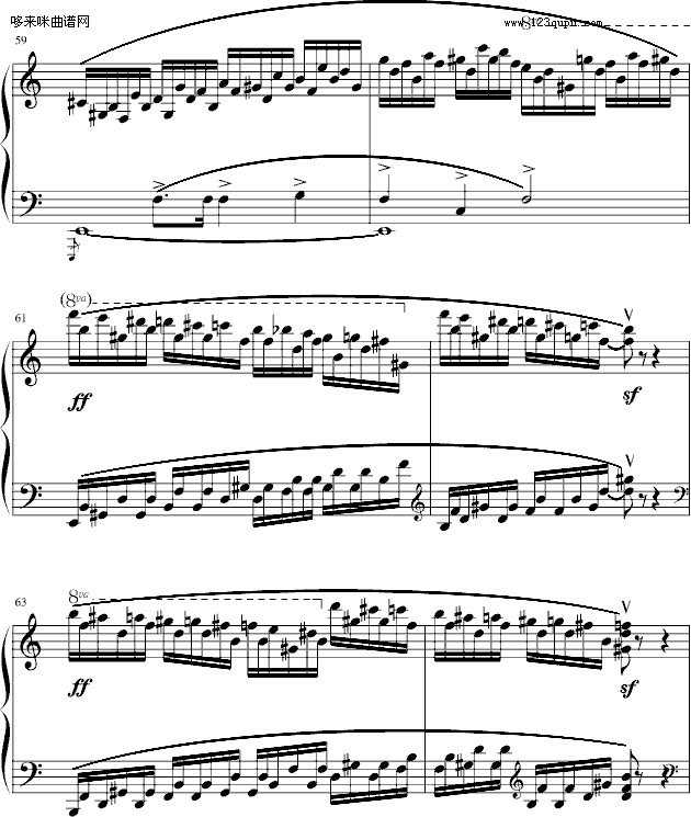 练习曲Op.25 No.11-肖邦钢琴曲谱（图10）