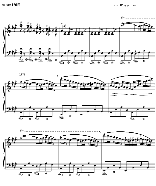西班牙舞曲-小光版-肖斯塔科维奇钢琴曲谱（图4）