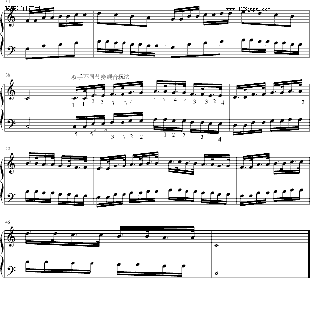哈农之新玩法-冰岛的雨季-哈农钢琴曲谱（图3）