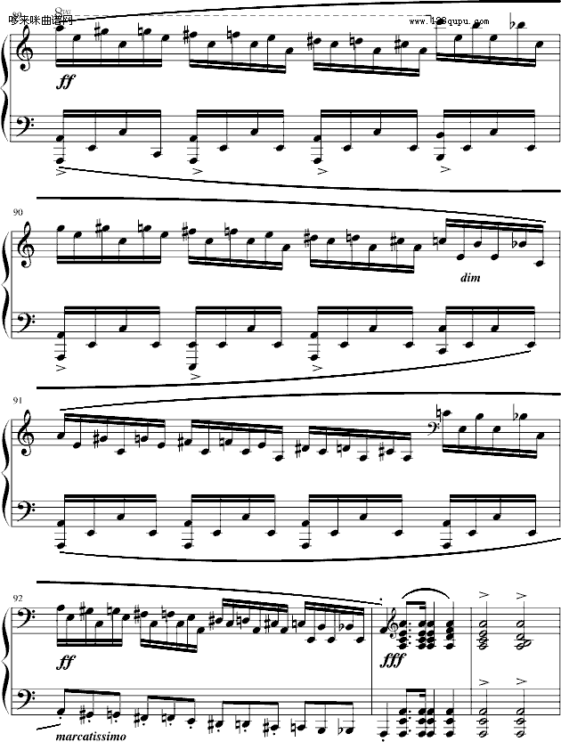 练习曲Op.25 No.11-肖邦钢琴曲谱（图15）
