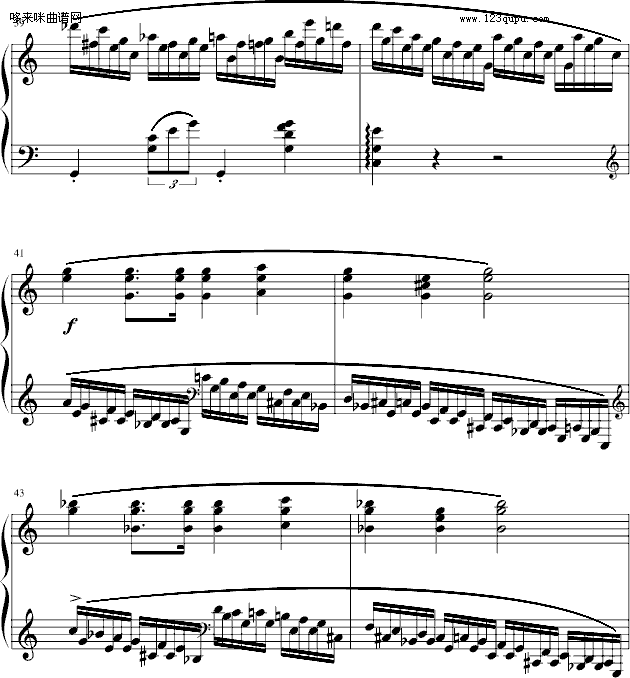 练习曲Op.25 No.11-肖邦钢琴曲谱（图7）