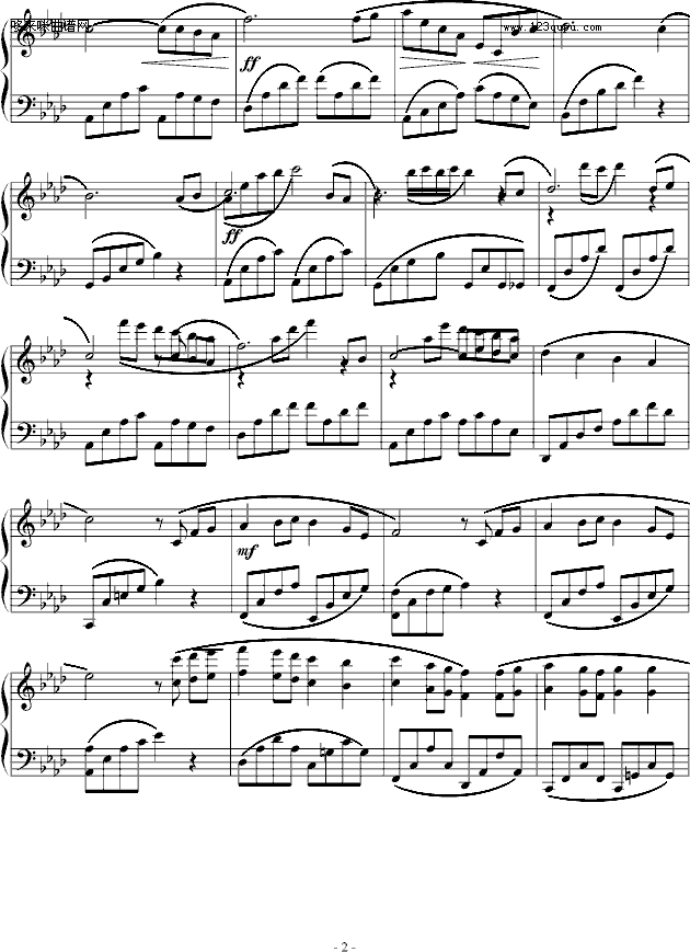 childhood memory-班得瑞钢琴曲谱（图2）