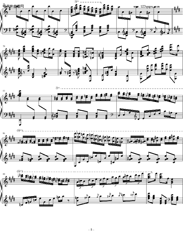 霍洛维兹卡门幻想曲（1927，1968）-比才钢琴曲谱（图5）