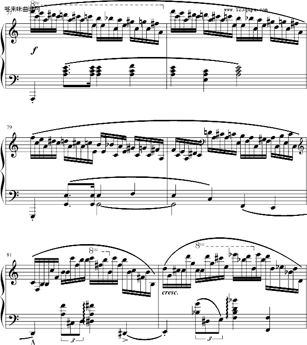 练习曲Op.25 No.11-肖邦钢琴曲谱（图6）