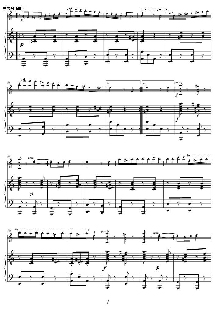 流浪者之歌-沙拉萨蒂钢琴曲谱（图7）