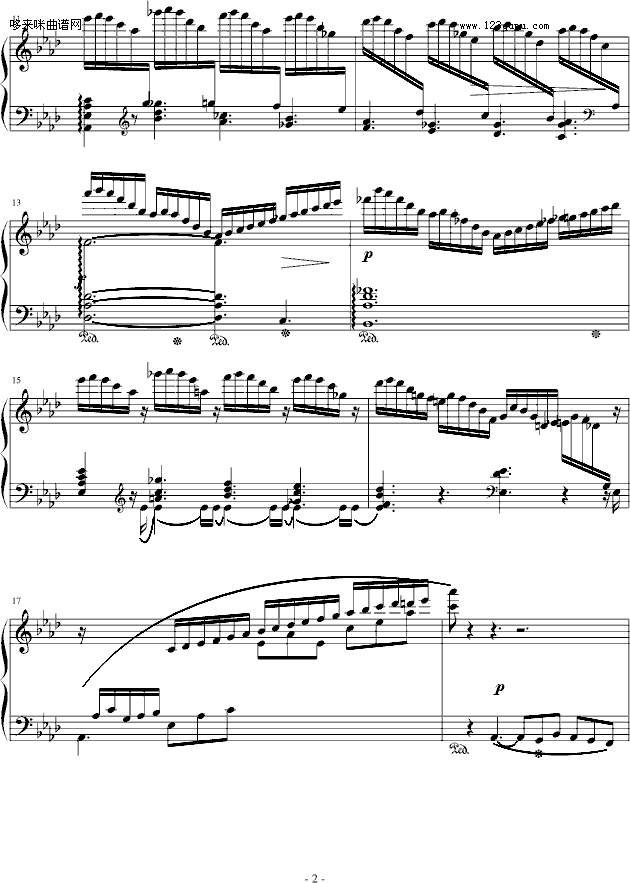 练习曲No.11-莫什科夫斯基钢琴曲谱（图2）