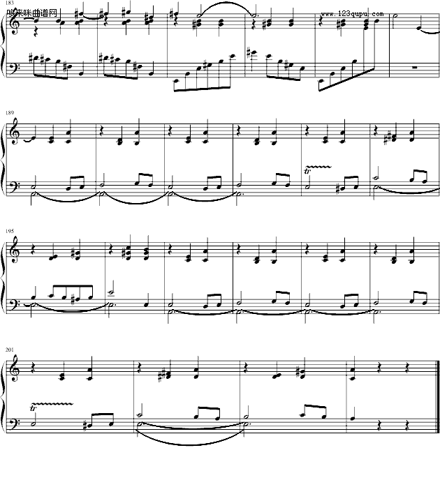 华丽圆舞曲第２首-肖邦钢琴曲谱（图6）