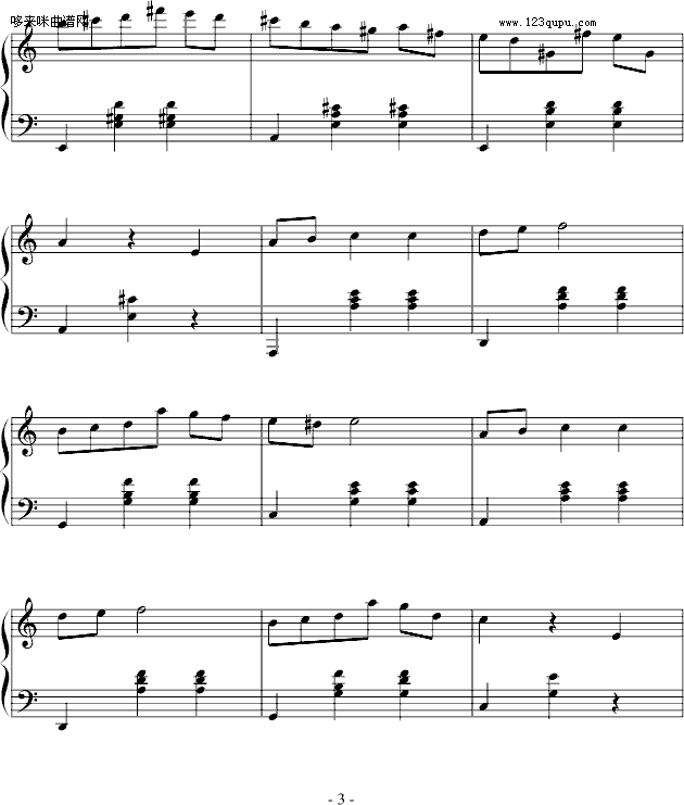 肖邦-圆舞曲-肖邦钢琴曲谱（图3）