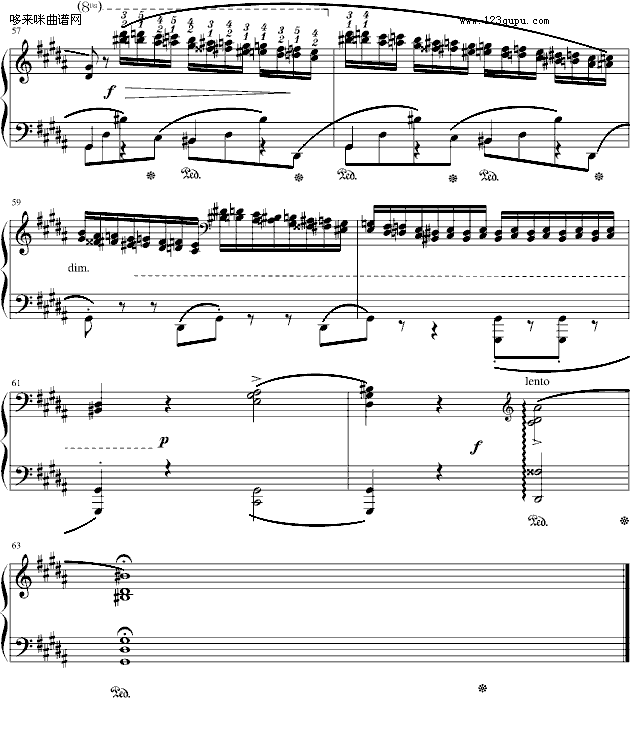 肖邦三度练习曲(op.25 no.6)-肖邦钢琴曲谱（图8）