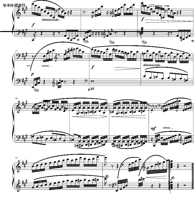 7級練習麯（之一)-克拉莫钢琴曲谱（图2）