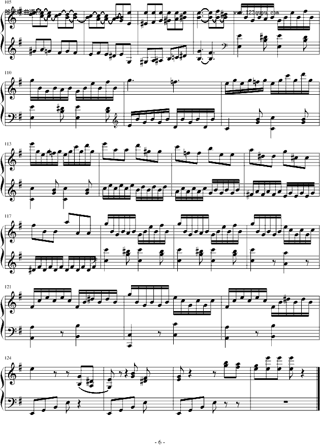e小调奏鸣曲第一乐章-海顿钢琴曲谱（图6）