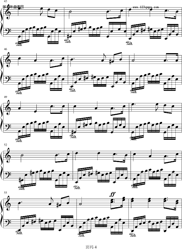 Clementine新年变奏曲-世界名曲钢琴曲谱（图4）