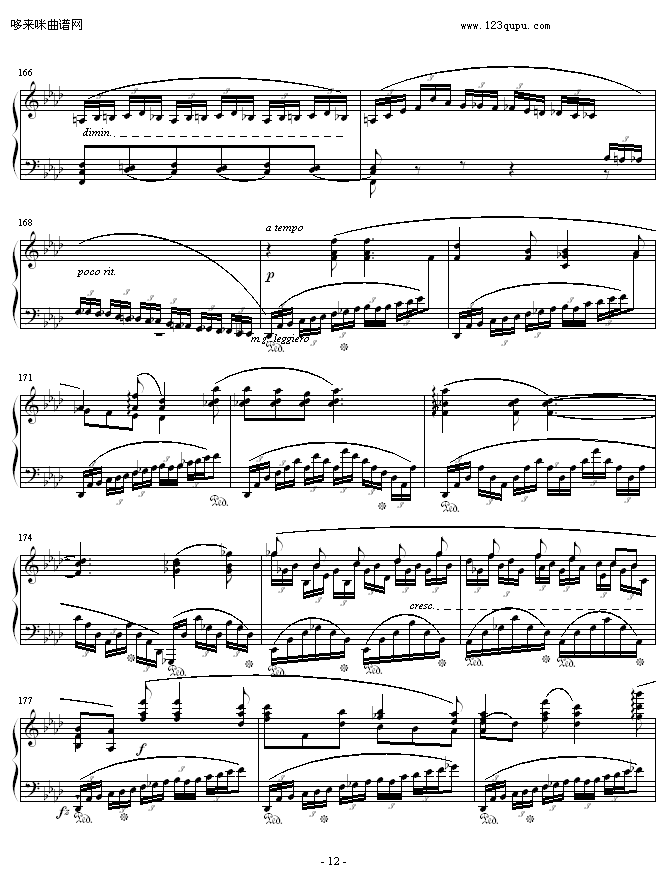 肖邦F小调第4叙事曲-肖邦钢琴曲谱（图12）