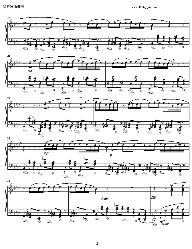 肖邦F小调第4叙事曲-肖邦钢琴曲谱（图2）