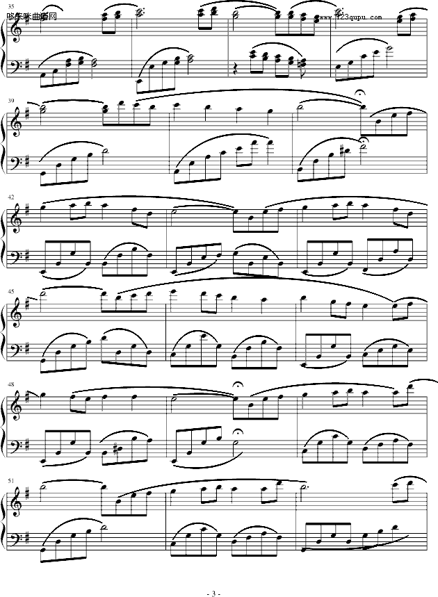 阳光海岸-班得瑞钢琴曲谱（图3）