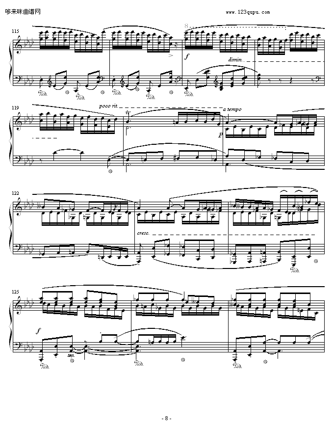 肖邦F小调第4叙事曲-肖邦钢琴曲谱（图8）