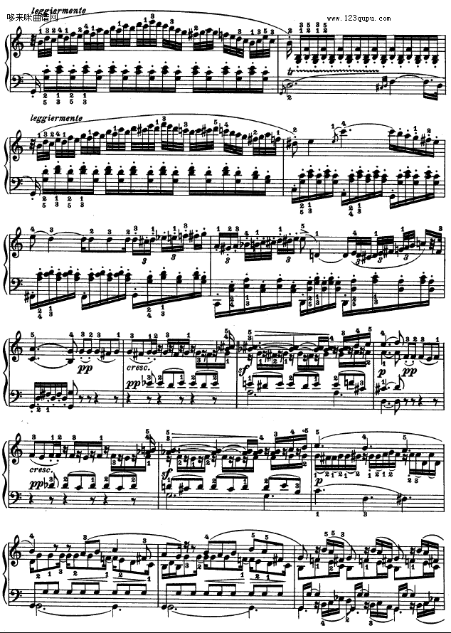 第十六钢琴奏鸣曲-（Op.31 No.1）-贝多芬钢琴曲谱（图14）