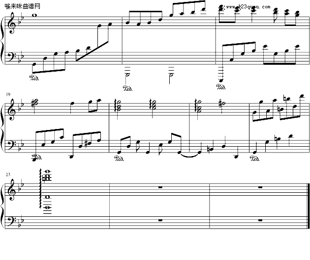 乡愁-谭枫版-克莱德曼钢琴曲谱（图2）