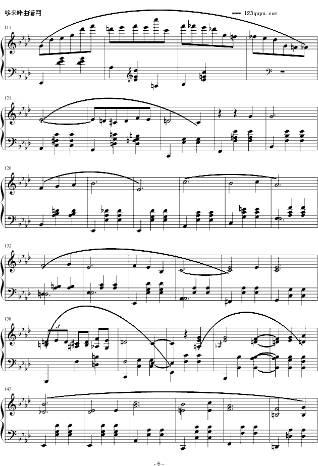 降A大调圆舞曲-肖邦钢琴曲谱（图6）