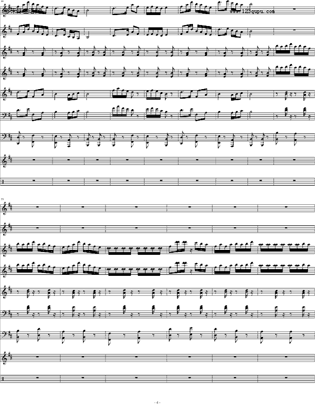 紫竹调（民乐合奏）-中国名曲钢琴曲谱（图4）