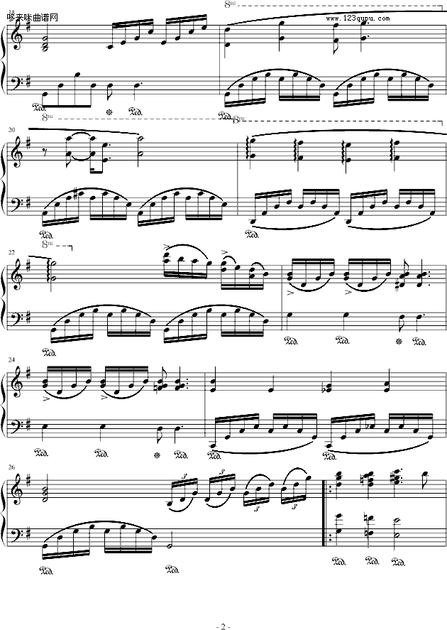 Love me tender-克莱德曼钢琴曲谱（图2）