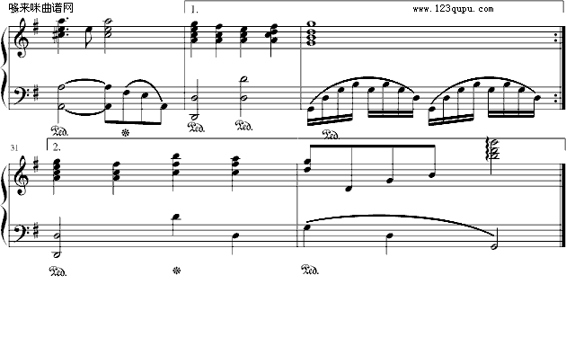 Love me tender-克莱德曼钢琴曲谱（图3）