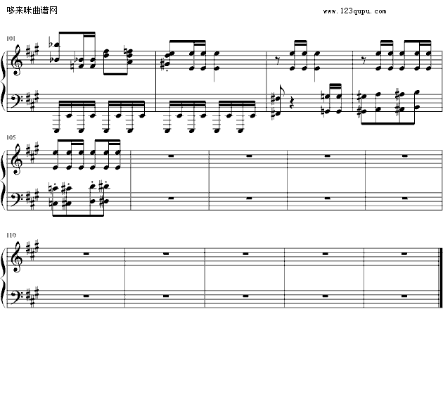 卡门《哈巴涅拉舞曲》-霍洛维茨钢琴曲谱（图6）