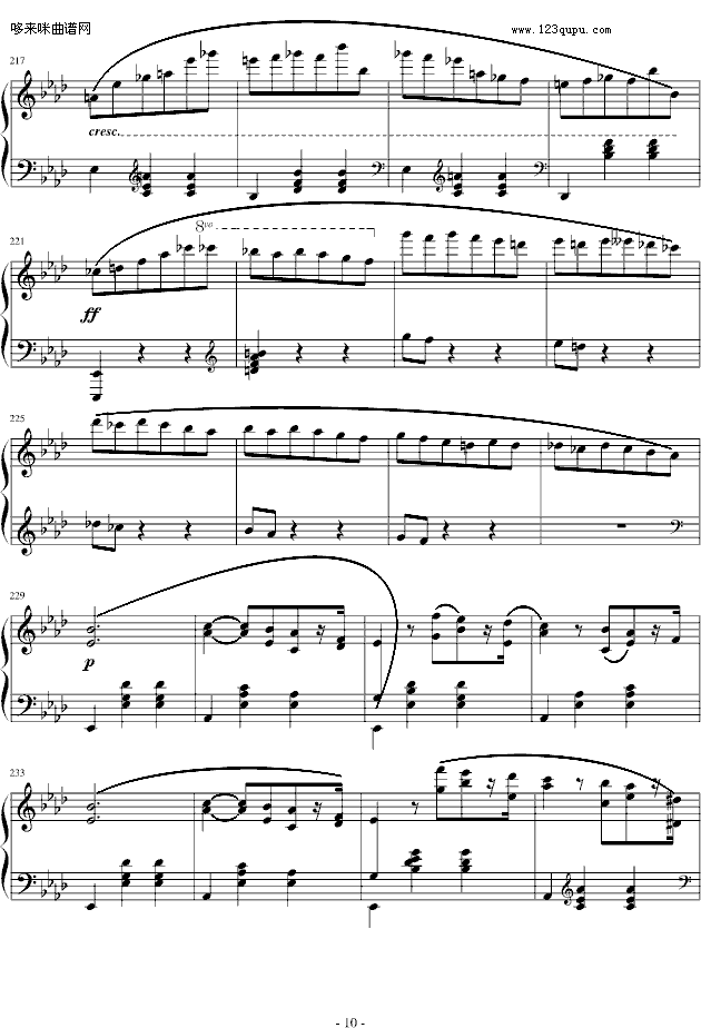 降A大调圆舞曲-肖邦钢琴曲谱（图10）